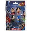 DC Comics Superhero Eraser Set A 4-Pack